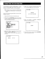 Preview for 27 page of Panasonic WJHD500 - DIGITAL DISC RECORDE Operating Instructions Manual