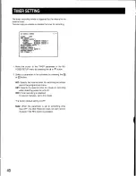 Preview for 39 page of Panasonic WJHD500 - DIGITAL DISC RECORDE Operating Instructions Manual