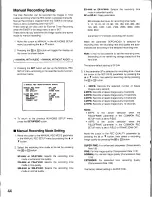 Preview for 43 page of Panasonic WJHD500 - DIGITAL DISC RECORDE Operating Instructions Manual