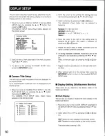 Preview for 59 page of Panasonic WJHD500 - DIGITAL DISC RECORDE Operating Instructions Manual