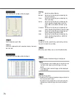 Preview for 74 page of Panasonic WJRT416 - 16CH DIGITAL RECORDER Network Operating Instructions