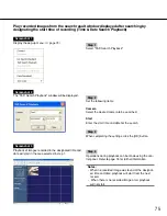 Preview for 75 page of Panasonic WJRT416 - 16CH DIGITAL RECORDER Network Operating Instructions