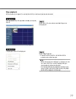 Preview for 77 page of Panasonic WJRT416 - 16CH DIGITAL RECORDER Network Operating Instructions