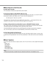 Preview for 14 page of Panasonic WV-ASC970E Operating Instructions Manual