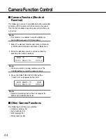 Preview for 44 page of Panasonic WV-ASC970E Operating Instructions Manual