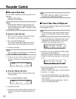 Preview for 52 page of Panasonic WV-ASC970E Operating Instructions Manual