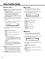 Preview for 54 page of Panasonic WV-ASC970E Operating Instructions Manual