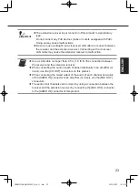 Preview for 23 page of Panasonic WX-SE200P Operating Instructions Manual