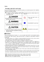 Preview for 4 page of Panasonic YC-300WY Operating Instructions Manual