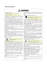 Preview for 5 page of Panasonic YC-300WY Operating Instructions Manual