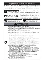 Preview for 3 page of Panasonic ZEQUO 6700RE Installation Manual