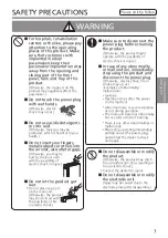 Preview for 3 page of Panasonic ziaino F-JPW50H Operating Instructions Manual