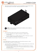 Preview for 5 page of Panduit ATLONA AT-VGW-HW-10 Installation Manual