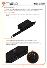 Preview for 3 page of Panduit ATLONA AT-VGW-HW-3 Installation Manual