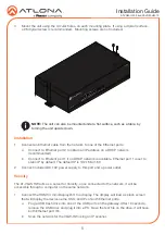 Preview for 5 page of Panduit ATLONA AT-VGW-HW-3 Installation Manual