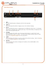 Preview for 2 page of Panduit ATLONA Omega AT-OME-MH21 Installation Manual