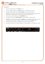 Preview for 6 page of Panduit ATLONA Omega AT-OME-MH21 Installation Manual