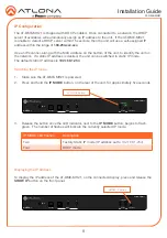 Preview for 8 page of Panduit ATLONA Omega AT-OME-MH21 Installation Manual