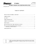 Preview for 2 page of Panduit CT-600-A Operating Instructions Manual