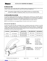 Preview for 3 page of Panduit PAT1M Operation Manual