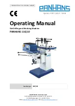 Preview for 1 page of PANHANS 116 10 Operating Manual