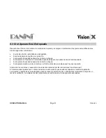 Preview for 62 page of Panini Vision X Operator'S Manual