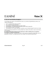 Preview for 68 page of Panini Vision X Operator'S Manual