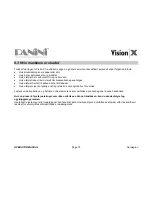 Preview for 71 page of Panini Vision X Operator'S Manual