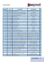 Preview for 61 page of Paoli DP 2000 SE Operating And Maintenance Manual