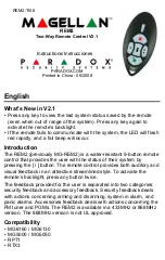 Preview for 1 page of Paradox Two-Way Remote Control V2.1 User Manual