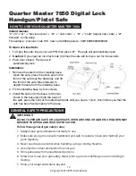 Preview for 12 page of Paragon Brigadiere 7550 Operating Manual