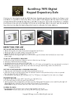 Preview for 2 page of Paragon SureDrop 7875 Quick Start Manual