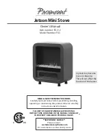 Paramount Fitness Jetson Mini Stove FX3 Owner'S Manual preview