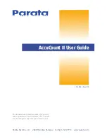 Parata Systems AccuCount II User Manual preview