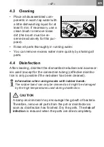 Preview for 47 page of Pari LC SPRINT 023B8001 Instructions For Use Manual