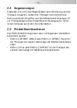 Preview for 11 page of Pari SINUS 028 Instructions For Use Manual