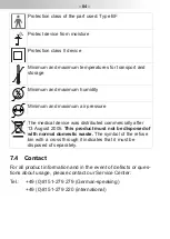 Preview for 84 page of Pari SINUS 028 Instructions For Use Manual