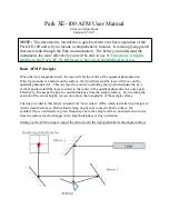 Park Systems XE-100 User Manual preview