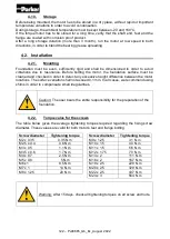 Preview for 122 page of Parker EX Series Technical Manual