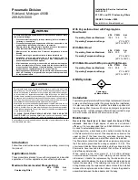 Preview for 2 page of Parker F101 Installation & Service Instructions Manual