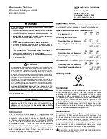 Preview for 4 page of Parker F101 Installation & Service Instructions Manual