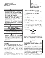 Preview for 10 page of Parker F101 Installation & Service Instructions Manual