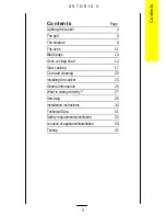 Preview for 3 page of Parkinson Cowan ASTORIA 3 Owner'S Handbook Manual