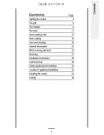 Preview for 3 page of Parkinson Cowan CALOR Astoria Owners Handbook And Installation Instructions