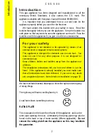 Preview for 2 page of Parkinson Cowan CSG 500 Operating And Installation Instructions