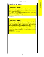 Preview for 29 page of Parkinson Cowan CSIG 317 Owner'S And Installation Manual