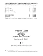 Preview for 48 page of Parkinson Cowan CSIG 317 Owner'S And Installation Manual