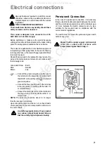 Preview for 21 page of Parkinson Cowan Mixed Fuel Cooker CSIM 509 Instruction Booklet