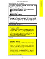 Preview for 35 page of Parkinson Cowan Renown RG60SS Owner'S And Installation Manual