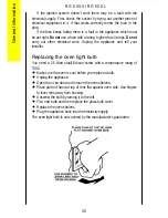 Preview for 38 page of Parkinson Cowan Renown RG60SS Owner'S And Installation Manual